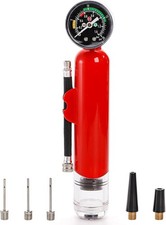 Ball Pump with Pressure Gauge, Sports Ball Air Pump with Inflation Needles  Pr