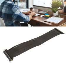 PCIE4.0 X16 Extension Cable 180° High Speed GPU Extension Cable Shielded Vertica