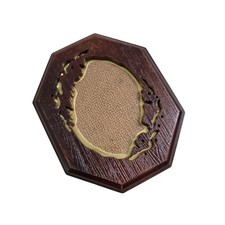 Ornate Victorian Style Plastic Faux Wood Picture Photo Frame