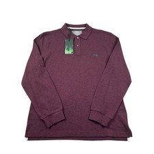 Rodd Gunn Maroon L/S Cotton Men s Essential Polo Shirt Size M NWT