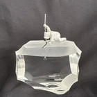 Steuben Glass Arctic Fisherman Sterling Silver James Houston Signed