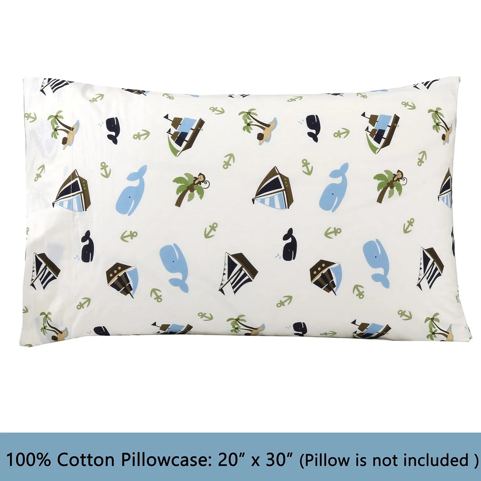 Juego de sábanas 100 algodón 3 piezas para niños pequeños, juego de ropa de cama suave transpirable para cuna para bo... Foto 4 de 4