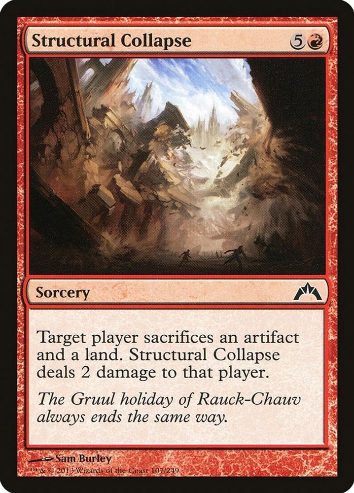 2013 Magic: The Gathering: Gatecrash - Structural Collapse (#107, C, Near Mint)