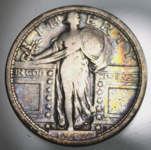 1917 S Type 1 Standing Liberty Quarter - VG !!