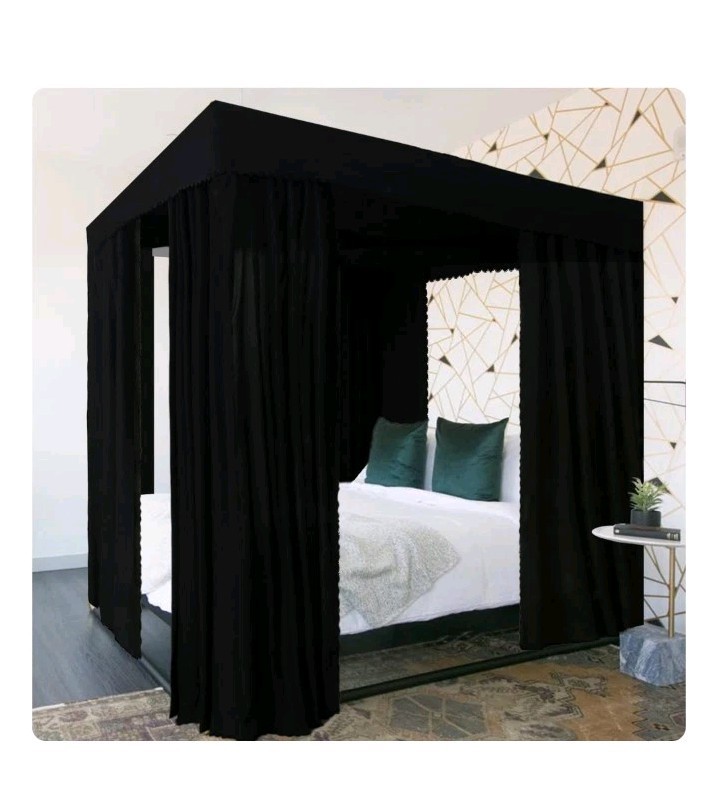 Bed Curtains - 4 Corner Post Bed Curtains Canopy Queen Bed C