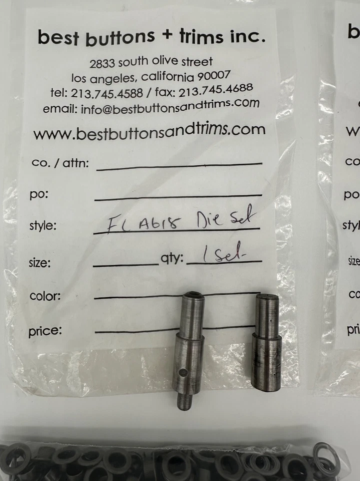 Люверсы 3 мм, включая установочные штампы для машины для кик-пресса - Изображение 2 из 4