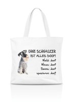 Einkaufstasche - Ohne Schnauzer Ist Alles Doof! - Beutel Hund Tasche Tragetasche