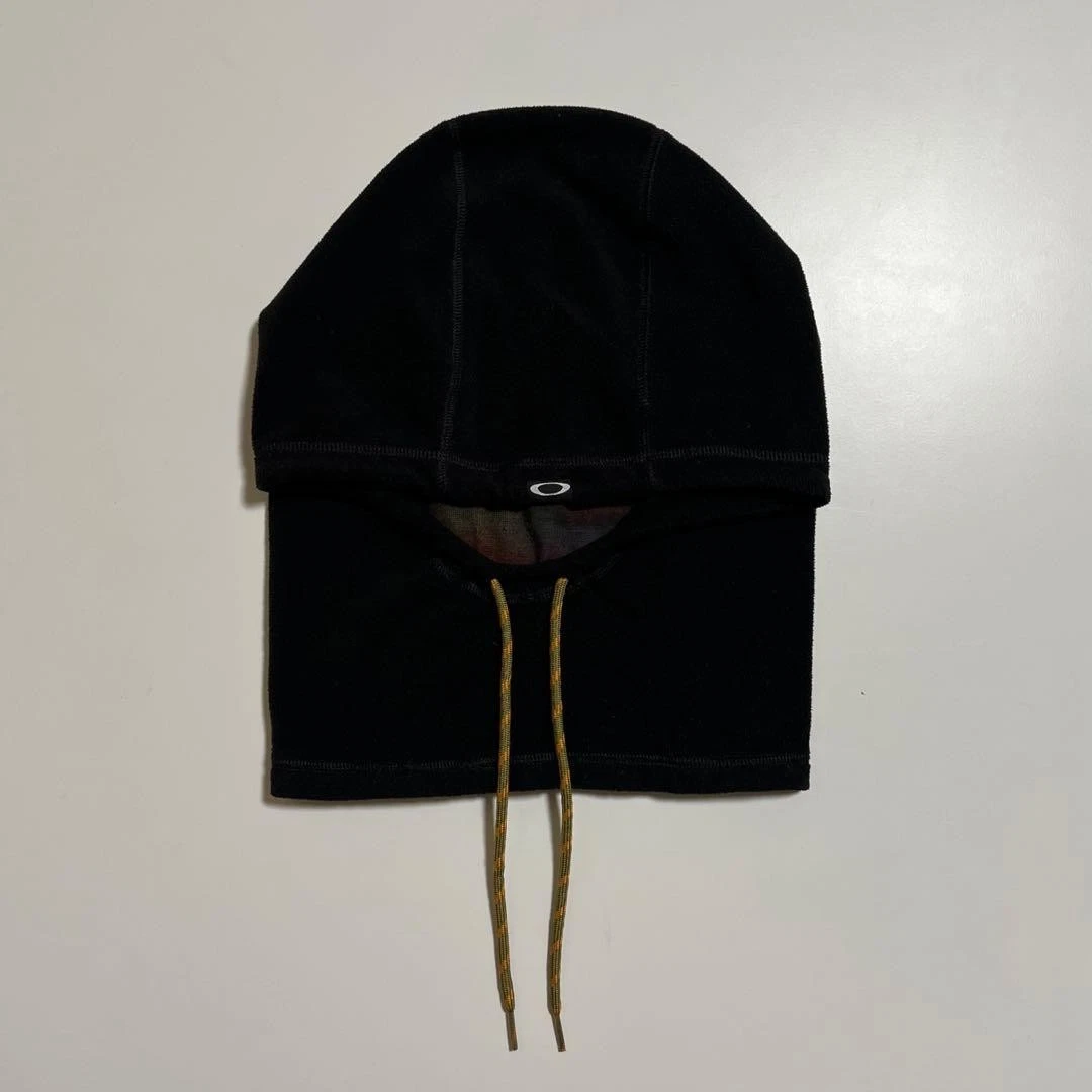 Oakley Fleece Balaclava Black Ski Mask Neck Warmer Tactical Hood Y2K Archive