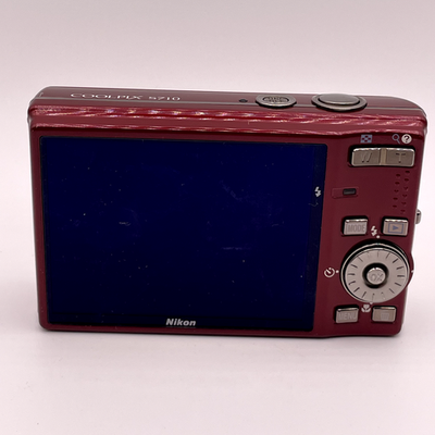 Nikon Coolpix S710 Digital Camera – Red – Lens Error – For Parts