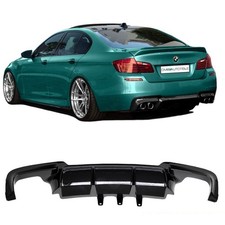 Performance Diffusor Schwarz Glanz 4 Rohr passt f�r BMW F10 F11 Duplex nicht M5