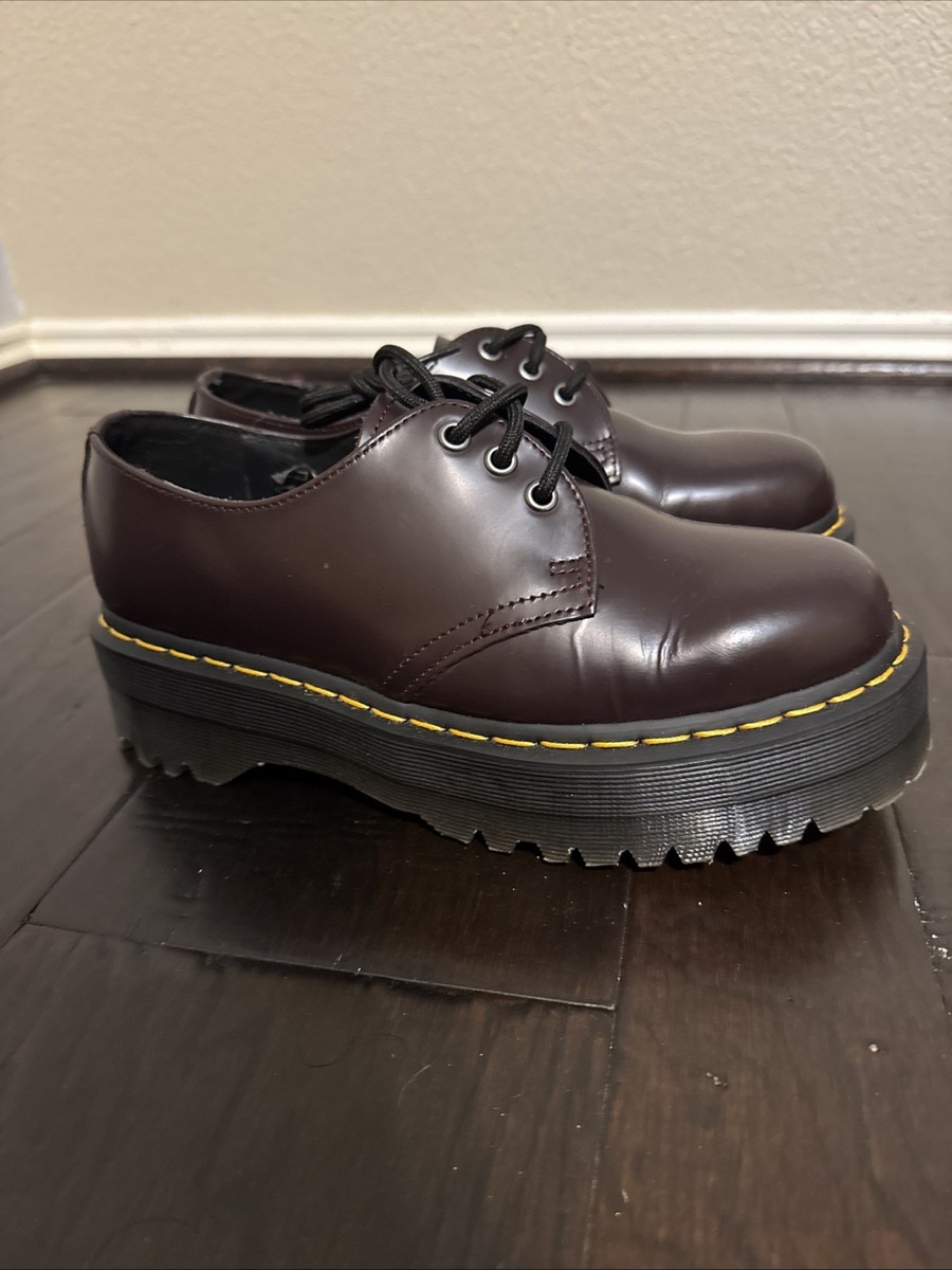 Dr Martens Shoes 1461 Quad Lace Up Patent Leather Women's 8