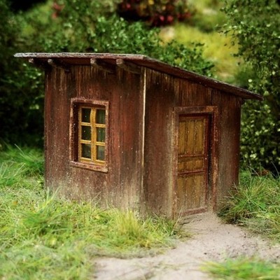 Wärterbude 1:87 / Spur H0 - Laser Cut Bausatz - Eisenbahn Modellbau