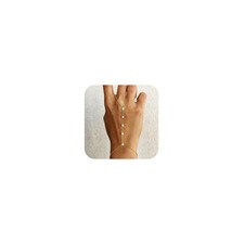 Hand Chain Bracelet for Women Rhinestone Dainty Gold Bracelets Ring Bracele - 04
