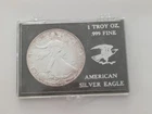 1990 Silver American Eagle~ 1 oz .999 Fine Silver~ Silver Coin in Case~ 127