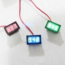 12V Waterproof Monitor Battery Meter 2.5-30V DC Auto Gauge Digital Voltmeter LED
