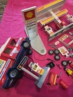Vintage 1991 Geobra Playmobile Play Set 3437 Shell Gas Station Not Complete Toy