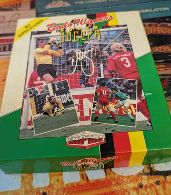 Bodo Illgner´s Super Soccer (1989) Commodore 64 (Disk, Manual, Box) works 8-bit