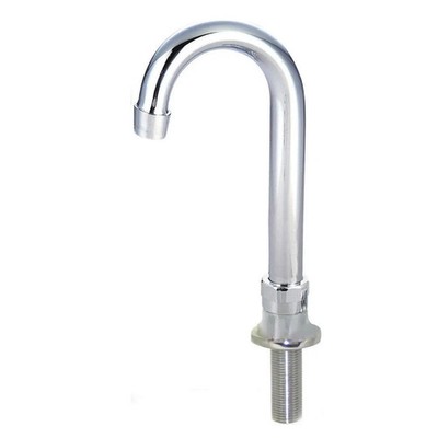 BK Resources Deck Mount Faucet Base w/ 8'' Gooseneck Swing-swivel Spout