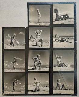 Bunny Yeager Estate Archive Vintage Original Contact Sheet of Carol Blake