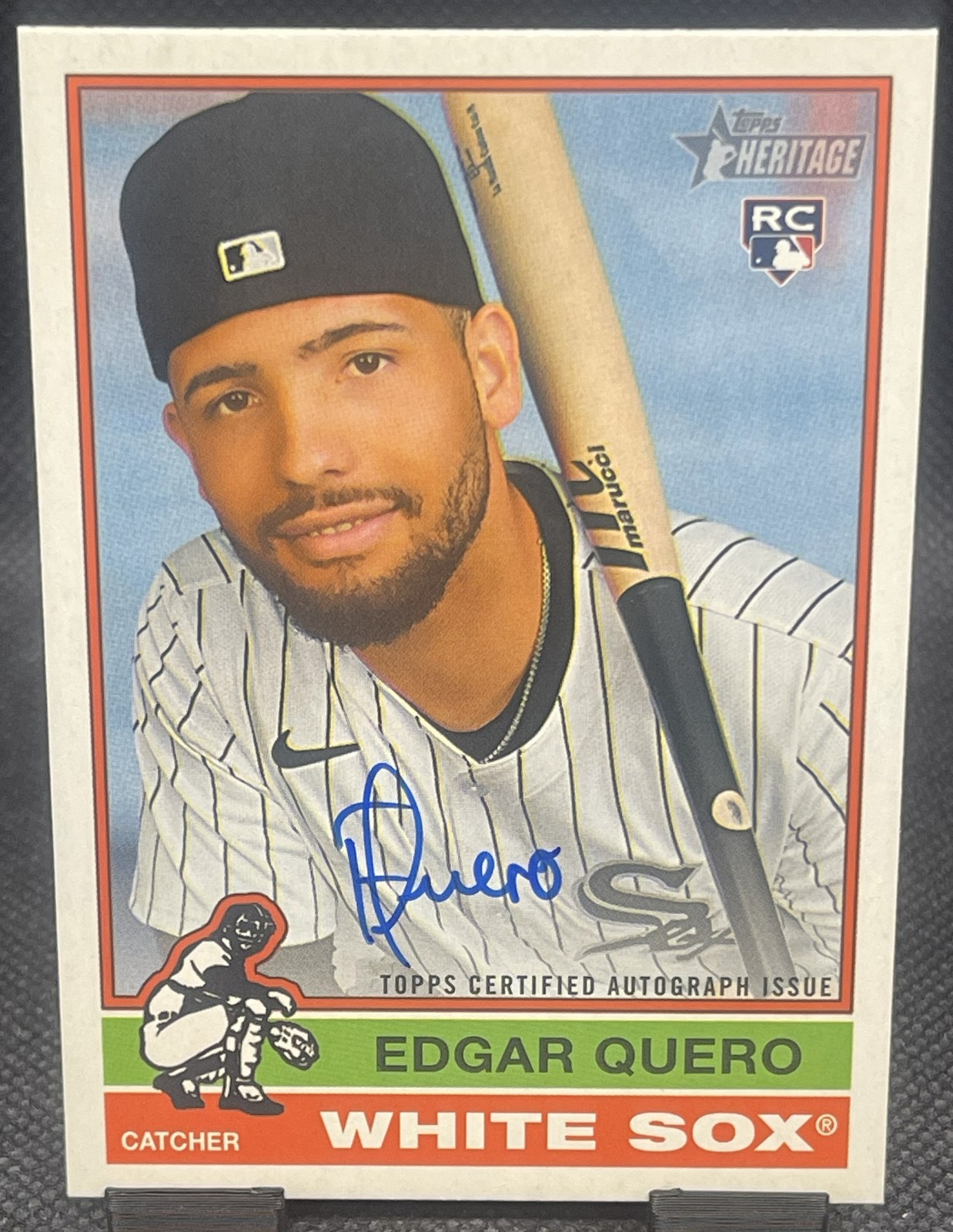 2025 Topps Heritage High Number EDGAR QUERO RC #ROA-EQ Real One Rookie Auto