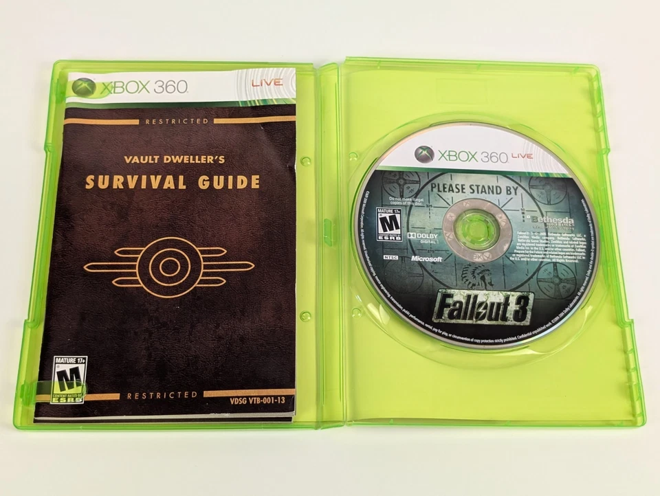 Fallout 3 (Microsoft Xbox 360, 2008) ➡️CIB Complete  - Tested - Excellent 📀! - Image 3 of 4