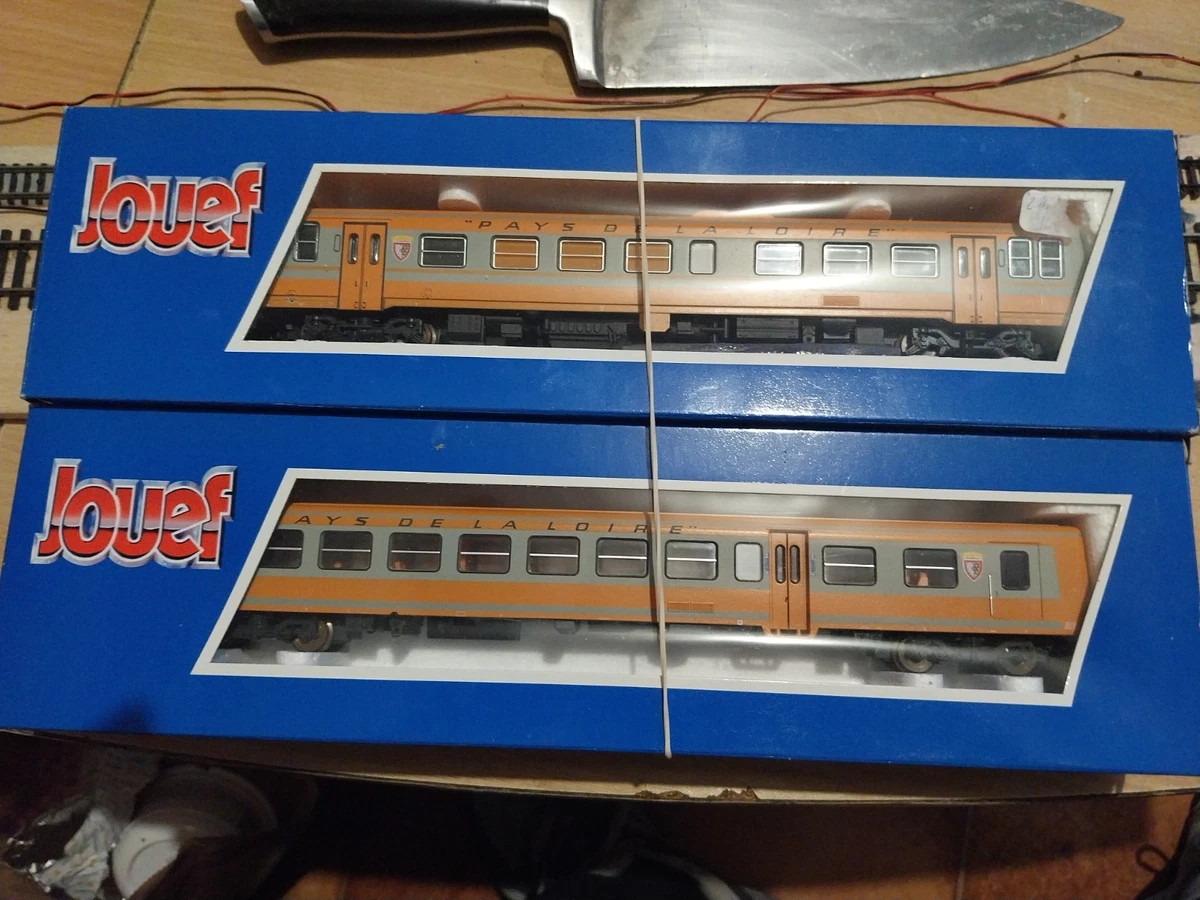 Rame Turbotrain Jouef HO - Locomotive Diesel + Voiture SNCF - Réf 8611 5492 - Occasion