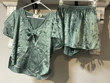 Vintage 90  s Gold Label Victorias Secret Pajama Set Size Small