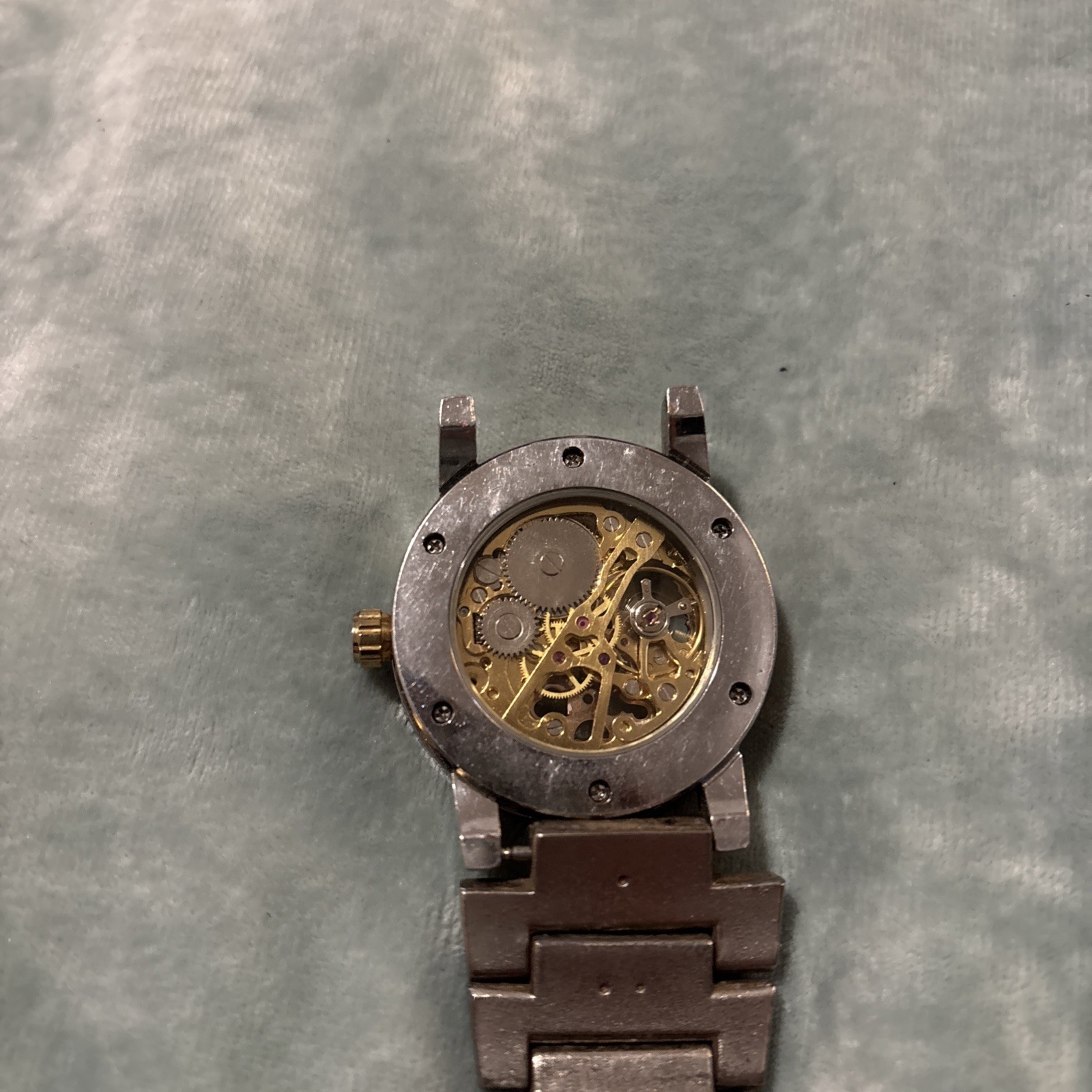 Winner Transparent Mechanical Skeleton Watch Men'… - image 5