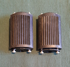 Vintage, Veteran Motorcycle Black Pedal Footrests, Sunbeam, Norton, Triumph