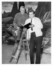 Star Trek Pilot 8x10 Rare Photo Gene Roddenberry And John Hoyt Collectible