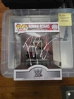 WWE Funko Pop Roman Reigns #201 Autographed Fanatics COA with Protector DAMAGED