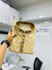 Designer Soft J-Card Silk Kurta Pajama for Men Indian Ethnic Wear With Luxurious