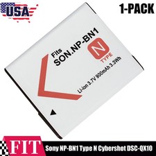 1X Replace Battery for Sony NP-BN1 DSC-TX66 TX100 TX200 W310 W320 W330 W350 W360