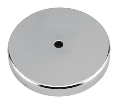 Master Magnetics 07223 Heavy-Duty Ceramic Round Base Magnet 3.19 Dia.x0.44 T in.