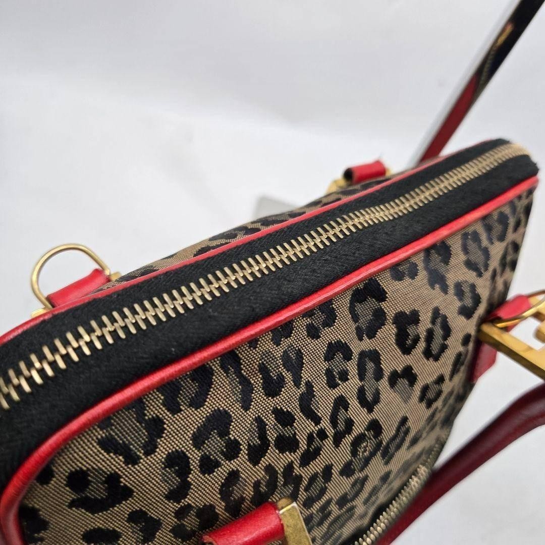 FENDI Bag   Handbag Leopard Pattern FF Hardware L… - image 10