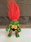 Vtg Teenage Mutant Ninja Turtles Raphael Troll Doll Action Figure TMNT  1993