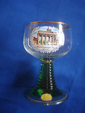 Weinrömer Sammlerglas Ernst Wittig Brandenburger Tor Echt Gold Andenkenglas