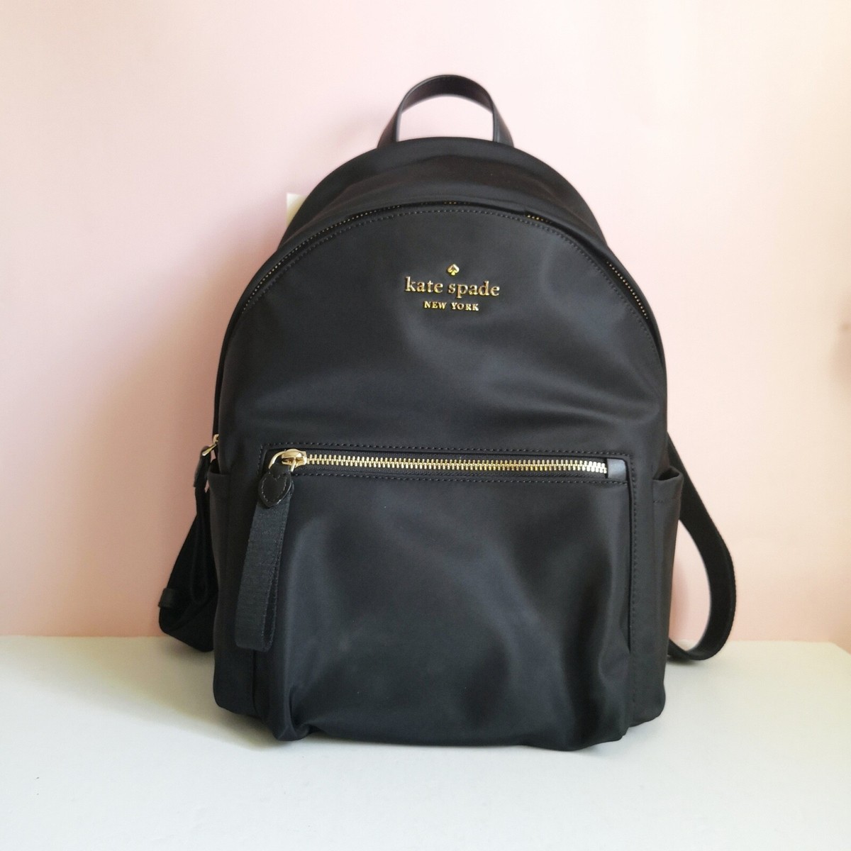 NEW Kate Spade Chelsea Nylon Medium Backpack Black WKR00556 NEW Kate Spade Chelsea Nylon Medium Backpack Black WKR00556