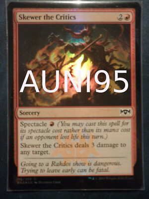 mtg magic skewer the critics FOIL ravnica ENGLISH Embrocher les critics 4 avai