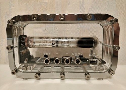 Nixie clock nixie tube clock homemade handmade vintage retro tubes desk VFD ICE - Picture 7 of 11