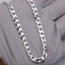 Men / Women Italy 925 Sterling Silver 5.5 mm Miami Cuban Link Chain Bracelet 8"