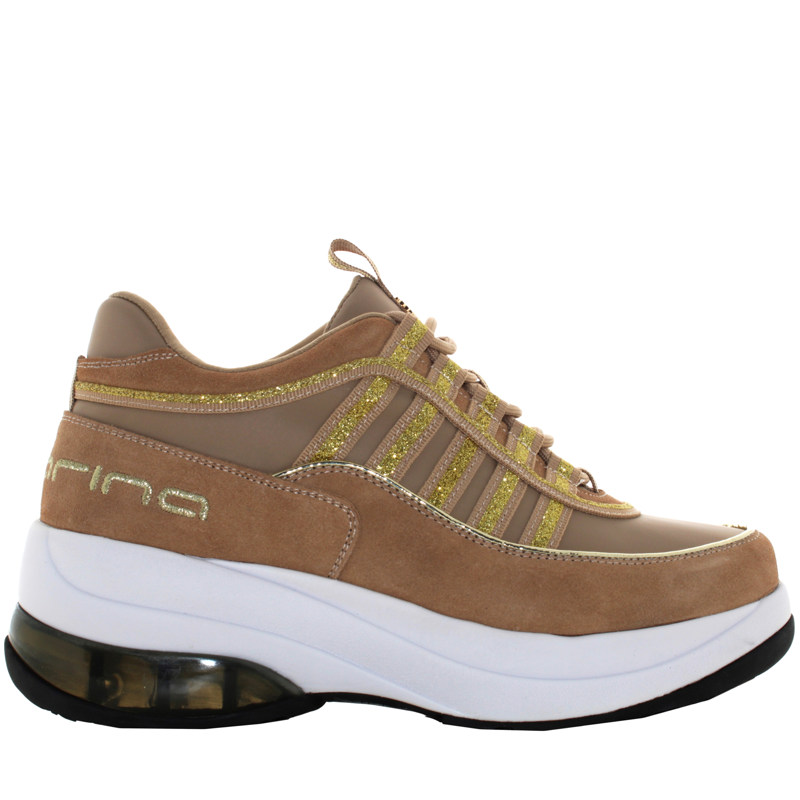 Fornarina A24g Damen-Sneaker UP SAN GOLD mit Keilabsatz 29790₽