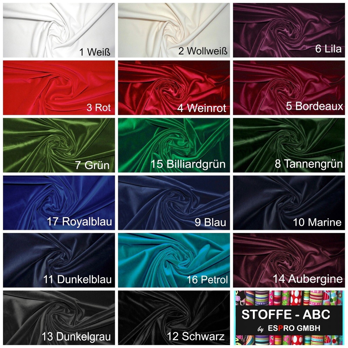 Samtstoff Baumwollsamt Petrol Baumwollsamt Baumwolle Samt Stoffe