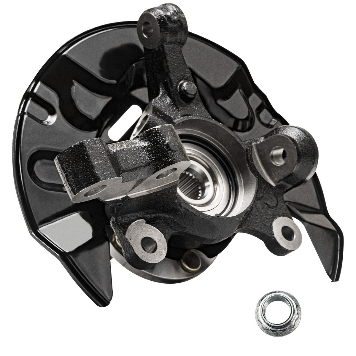 PHILTOP 2-Piece Front Steering Knuckle & Hub Bearing Assembly For Toyota Corolla 2003-2008 - Left & Right Side (Replaces 698-389, 698-388)