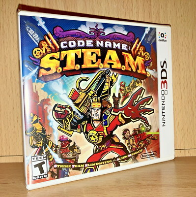 Code Name: STEAM (Nintendo 3DS) NEW / SEALED + 2 promo cards