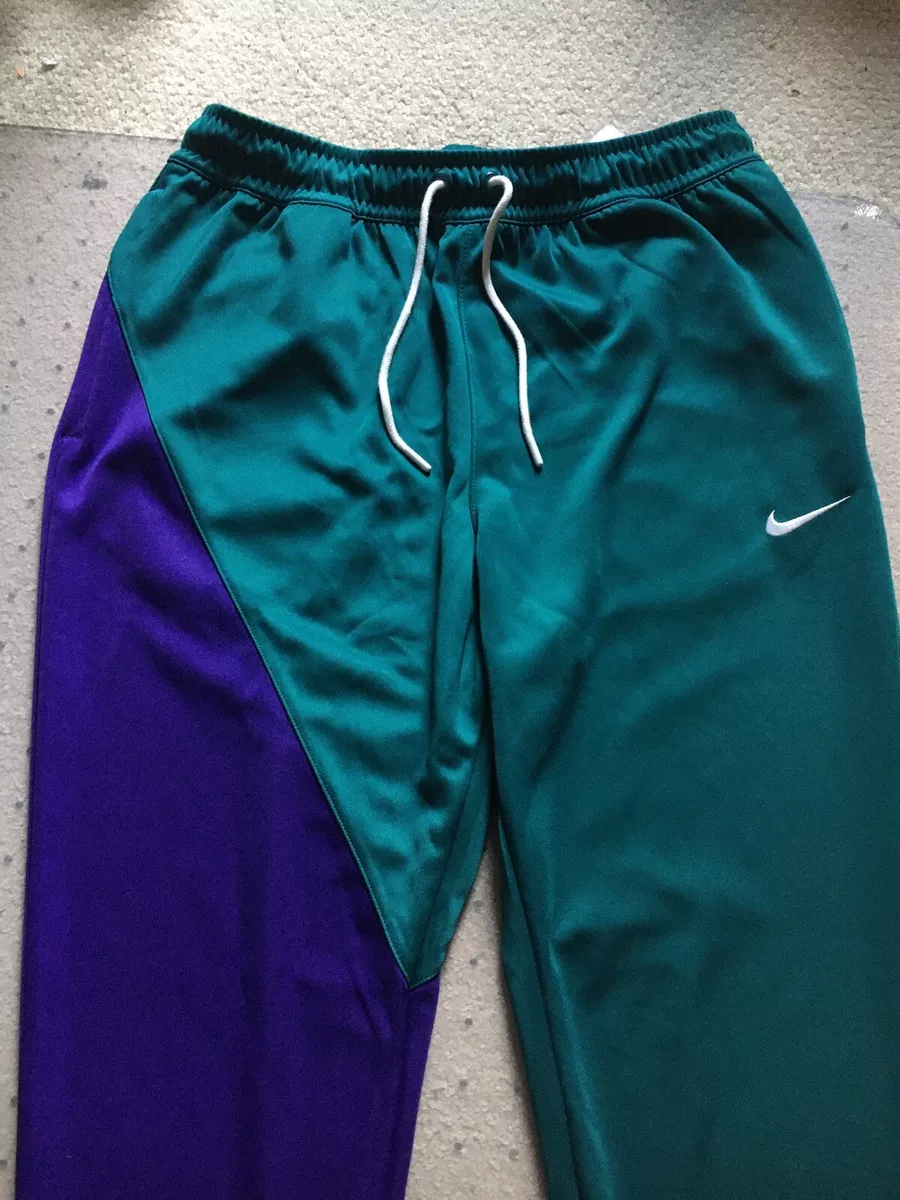 Mata Lleno télex NEW Nike Sportswear Swoosh Sweatpants w Zipper Men LARGE BV5289-355 Purple  Green | eBay