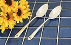 Set of 2 IS Holmes & Edwards Silverplate LOVELY LADY Solid Serving Spoons 1937