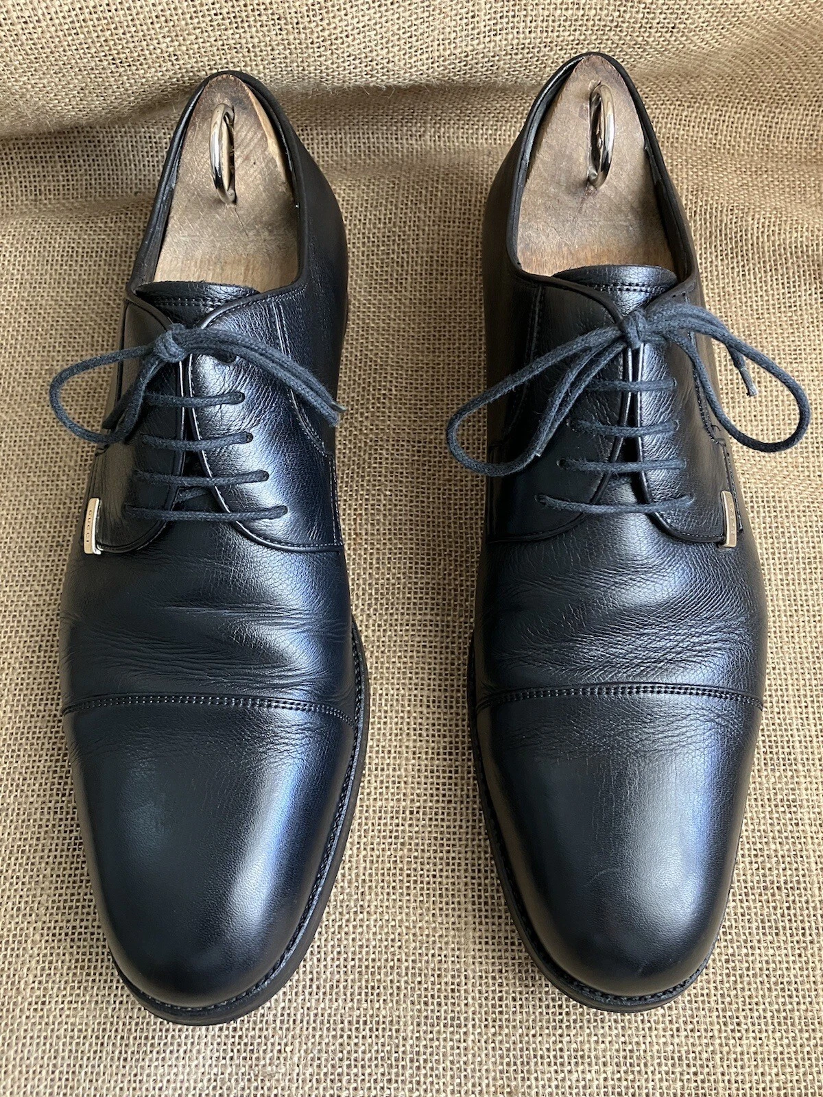 Chaussures derby homme Gucci cuir noir bout pointu pointure US 8,5    EU 41,5 E