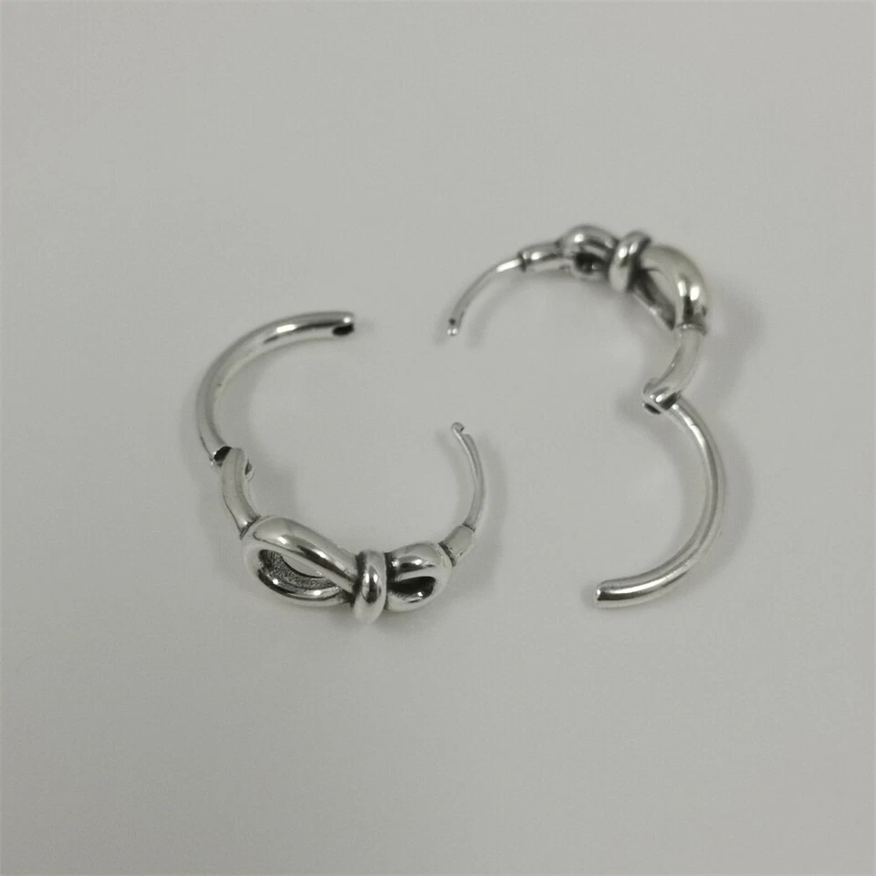 Pandora Infinity Knot Hoops Earrings - Image 3 of 4