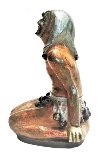 Jugenstil, Harlequin in Golden Mask, Multi-Color Vienna Bronze, Austria, c. 1900 - Picture 4 of 10
